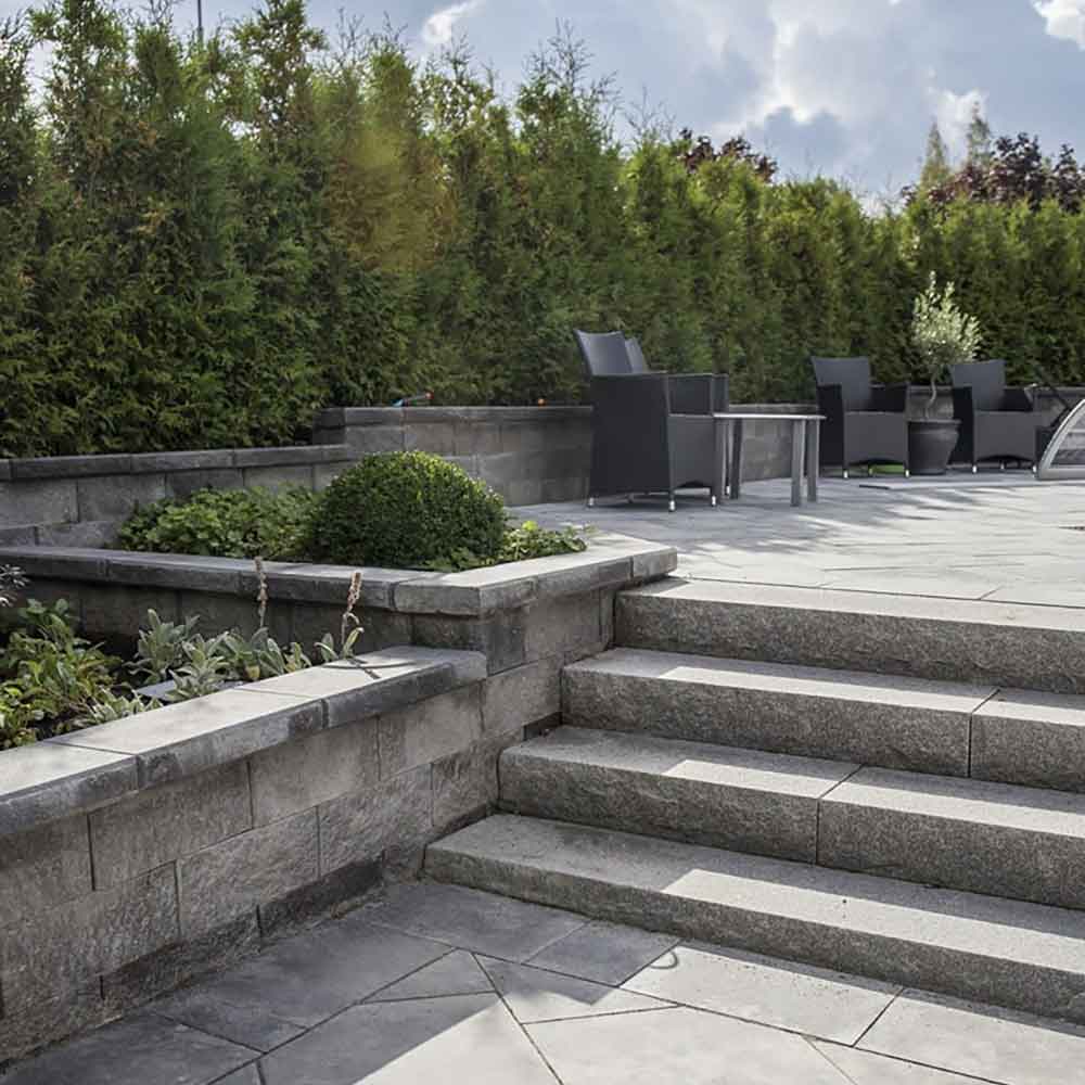 Bohus Blocksteg Modern Grå – 1050x350x150